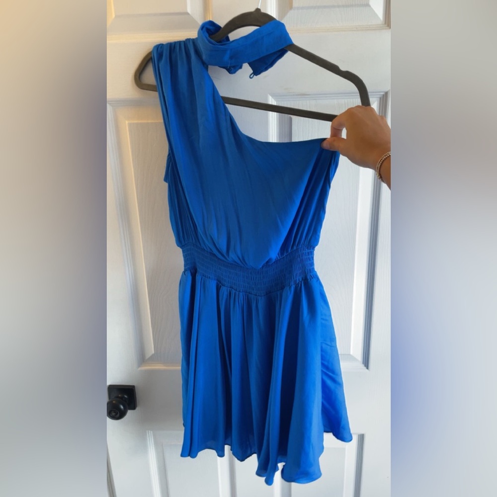 Elegant Blue Women's Dress